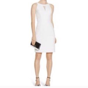 White House Black Market Sheath White Mesh 2